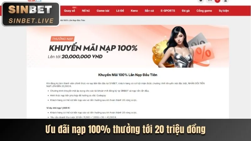 Thưởng chào mừng kp88 win